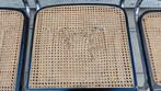 Thonet stijl cesca breuer buisframe rotan webbing stoelen, Huis en Inrichting, Stoelen, Ophalen, Gebruikt, Drie, Zwart