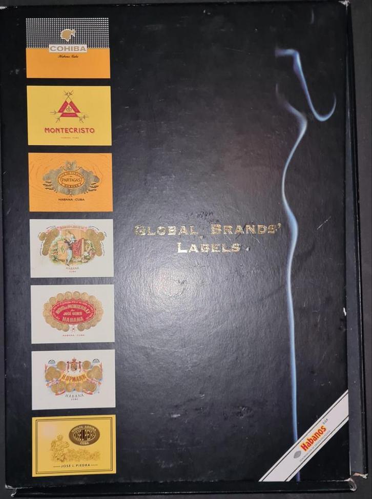Cubaanse Sigaren Labels Verzamelbox Habanos S.A., Verzamelen, Rookartikelen, Aanstekers en Luciferdoosjes, Zo goed als nieuw, Tabaksdoos of Verpakking