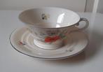 Vintage kop en schotel "klaprozen ", Huis en Inrichting, Keuken | Servies, Ophalen of Verzenden, Zo goed als nieuw, Overige stijlen