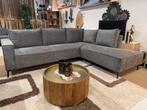 Hoekbank Hadjar 260x205 Direct/Leverbaar/Enschede E-7183, Hout, 250 tot 300 cm, #Hoekbank#Loungebank#Modern#Grijs#Meubel#Goedkoop