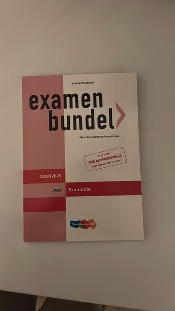 Examenbundel economie vwo 24/25 beschikbaar voor biedingen