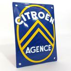 emaille Citroen Agence bord | HY 2cv DS C6 CX Mehari 10x14cm, Verzamelen, Nieuw, Reclamebord, Ophalen of Verzenden