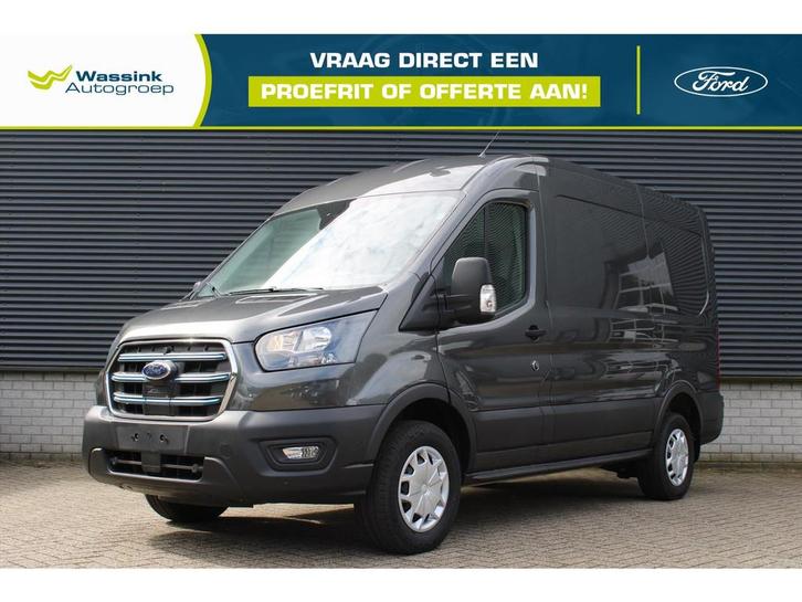 Ford E-Transit GB 350 L2H2 68kWh 269pk RWD Trend | Cruise Co, Auto's, Bestelauto's, Bedrijf, Te koop, Cruise Control, Elektrische buitenspiegels