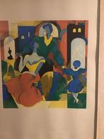 Mooie Ets/Gravure - 80x50cm - Perfecte Staat, Antiek en Kunst, Ophalen of Verzenden