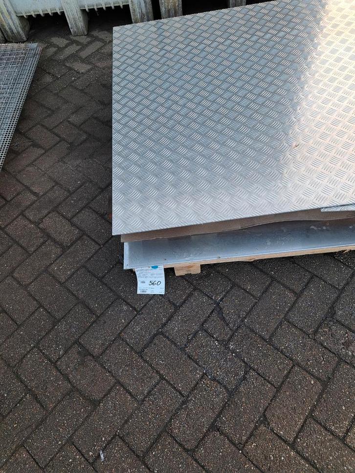 Nieuwe Platen in RVS, IJzer en Aluminium, Doe-het-zelf en Verbouw, Platen en Panelen, Ophalen of Verzenden