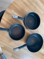 Pannenset Tefal, Huis en Inrichting, Keuken | Potten en Pannen, Ophalen, Zo goed als nieuw, Rvs, Pannenset
