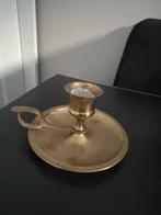 Vintage Koperen Kandelaar met Handvat, Antiek en Kunst, Ophalen, Koper of Brons