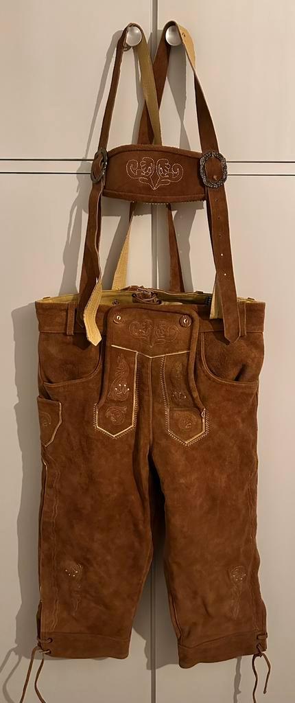 Trachten lederhose maat M, Kleding | Heren, Carnavalskleding en Feestkleding, Zo goed als nieuw, Ophalen of Verzenden