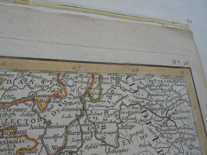 1786 Carte de l'Empire d'Alemagne van les Etats de Bohème, Antiek en Kunst, Kunst | Etsen en Gravures, Ophalen of Verzenden