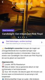 VANAVOND 23.03 om 21:30 - Candlelight Pink Floyd Amsterdam., Drie personen of meer