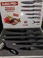 Luxe Swiss Pro+ Messenset - 6-delig - Non-stick & Ergonomisc, Huis en Inrichting, Ophalen of Verzenden, Nieuw, Rvs of Chroom, Bestekset