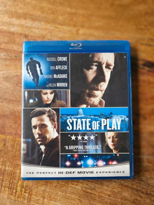 State of Play - Blu-ray met Russell Crowe & Ben Affleck, Cd's en Dvd's, Blu-ray, Zo goed als nieuw, Thrillers en Misdaad, Ophalen of Verzenden