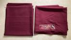 Stof India voor Sari bordeauxrood polyester 275x118 cm 2 st, Ophalen of Verzenden, 30 tot 120 cm, Polyester, Rood