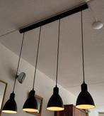Hanglamp, bruin – 4x E27, Ophalen, Metaal, 75 cm of meer
