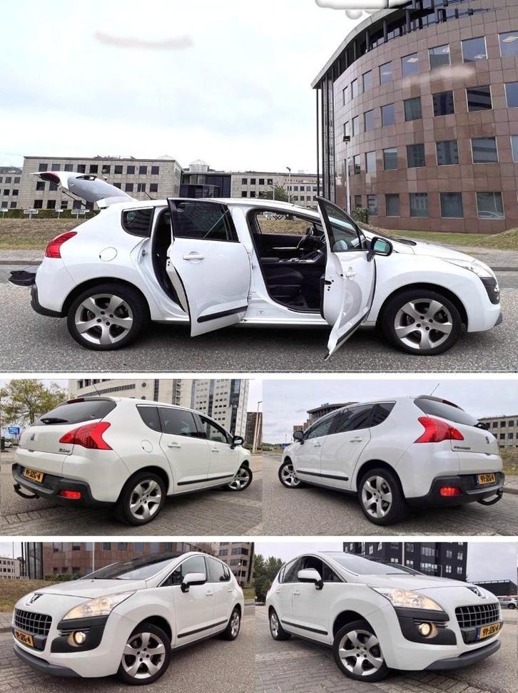 White 3008 1.6i M'2010 Première De-Luxe Pano. Km-Nap Inr Mog, Auto's, Peugeot, Particulier, ABS, Airbags, Airconditioning, Alarm