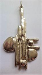 Zilveren design hanger 'Lava'. SCAB Zweden (7268-782), Sieraden, Tassen en Uiterlijk, Ophalen, Zo goed als nieuw, Zilver, Zilver