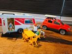 Playmobil gezinswagen / auto met caravan 5436 + 5434, Kinderen en Baby's, Speelgoed | Playmobil, Ophalen of Verzenden, Zo goed als nieuw
