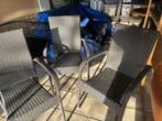 3 stabelbare tuin stoelen, Tuin en Terras, Ophalen of Verzenden, Zo goed als nieuw, Kunststof