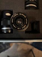 Cameralenzen in Koffer - Verkoop als Geheel, Gebruikt, Olympus, Ophalen of Verzenden, Onb