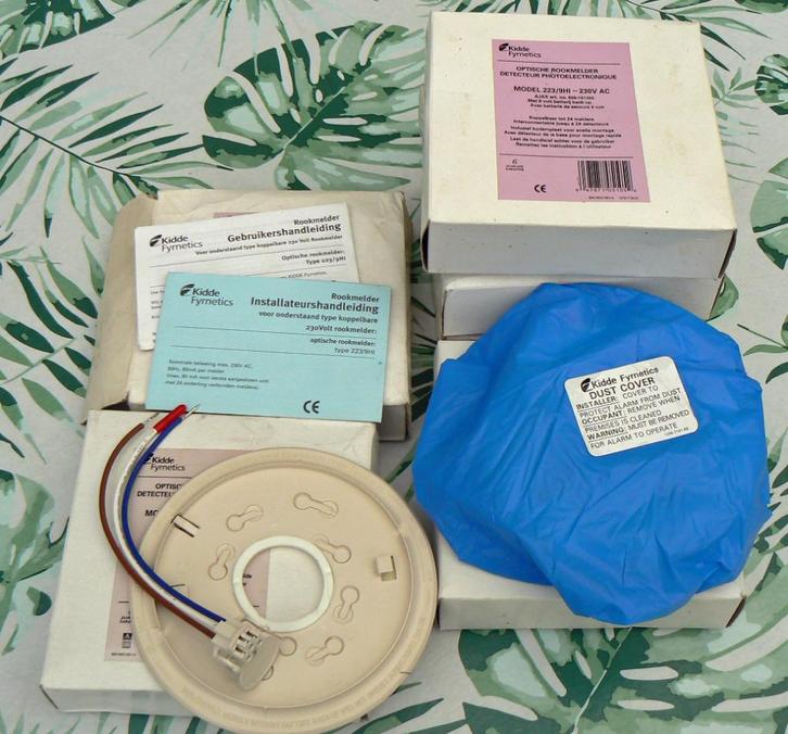 3x Nooit gebruikte Kidde 223-9hi rookmelder voor 230 en bat, Doe-het-zelf en Verbouw, Alarmsystemen, Nieuw, Detector, Sensor of Melder