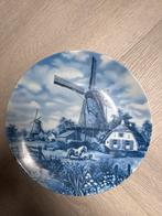 Delfts Blauw Bord Windmolen Holland Handgemaakt, Ophalen of Verzenden