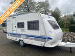 Hobby De luxe Easy 400 SF VOORTENT TOILET VAST BED € 8995,, Caravans en Kamperen, Caravans, Bedrijf, Vast bed, Standaardzit, Serviceluik