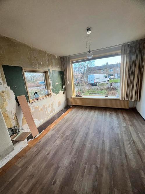 Klik pvc vloer met kruken onderkant - Houtlook, Doe-het-zelf en Verbouw, Vloerdelen en Plavuizen, Gebruikt, Vloerdelen of -planken
