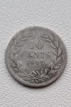 10 cent 1849 punt, Postzegels en Munten, Munten | Nederland, Zilver, Ophalen of Verzenden, 10 cent, Losse munt