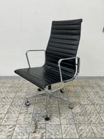 Vitra | Eames | EA112/9 | Zwart leder | Chroom, -, Zwart, -, Ophalen of Verzenden