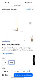 Philips Hue Signe Gradient Vloerlamp - Eikenhout, Huis en Inrichting, Lampen | Vloerlampen, Ophalen of Verzenden, Nieuw, Hout