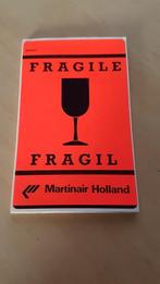 Martinair Fragile Sticker, Verzamelen, Luchtvaart en Vliegtuigspotten, Ophalen of Verzenden, Zo goed als nieuw, Kaart, Foto of Prent
