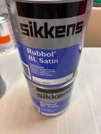 Sikkens rubbol BL satijn ral 9010, zuiver witte lak 1liter, Ophalen of Verzenden, Nieuw, Materiaal