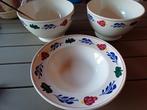 Boerenbont 2 grote schalen  1 diep bord / fruitschaal, Huis en Inrichting, Keuken | Servies, Ophalen, Nieuw, Boerenbont, Schaal of Schalen