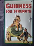 GUINNESS BEER/BIER -191- " GUINNESS FOR STRENGHT "., Verzamelen, Biermerken, Ophalen, Nieuw, Reclamebord, Plaat of Schild, Overige merken