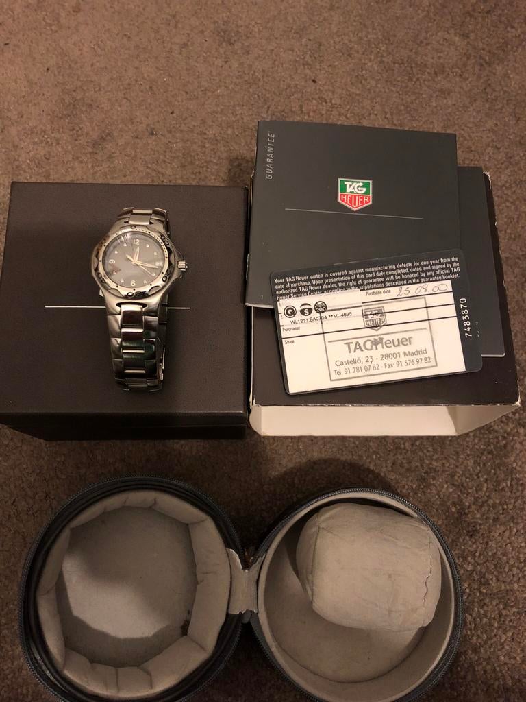 Tag heuer kirium heren horloge, Overige merken, Staal, Staal, Polshorloge