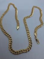 Vergulde ketting - 18 karaat goud - 60 cm, Ophalen of Verzenden, Goud, Overige materialen