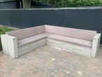 Loungebank steigerhout (met werk), Tuin en Terras, Ophalen of Verzenden, Zo goed als nieuw, Steigerhout