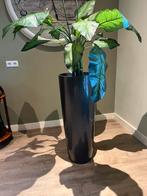 Hoge bloempot kunstof met binnenpot, Huis en Inrichting, Woonaccessoires | Zuilen en Pilaren, Ophalen of Verzenden, Zo goed als nieuw