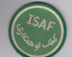 mouwembleem ISAF, Verzamelen, Militaria | Algemeen, Embleem of Badge, Nederland, Ophalen of Verzenden, Landmacht