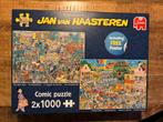 Puzzel Jan van Haasteren 2x 1000, Ophalen, 500 t/m 1500 stukjes, Zo goed als nieuw
