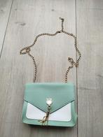 Nog nieuw mintgroen/wit handtasje 18 cm breed, 15 cm hoog, Sieraden, Tassen en Uiterlijk, Tassen | Damestassen, Ophalen of Verzenden