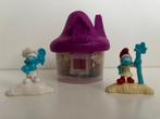 4 smurfenhuisjes McDonald's 2017met bijbehorende smurfen, Verzamelen, Smurfen, Ophalen of Verzenden, Gebruikt, Verschillende Smurfen