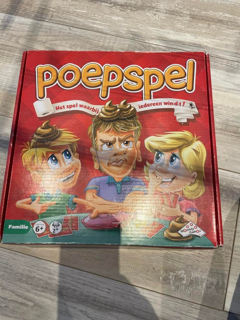 Poepspel - Leuk familiespel!, Drie of vier spelers, Ophalen of Verzenden, Zo goed als nieuw