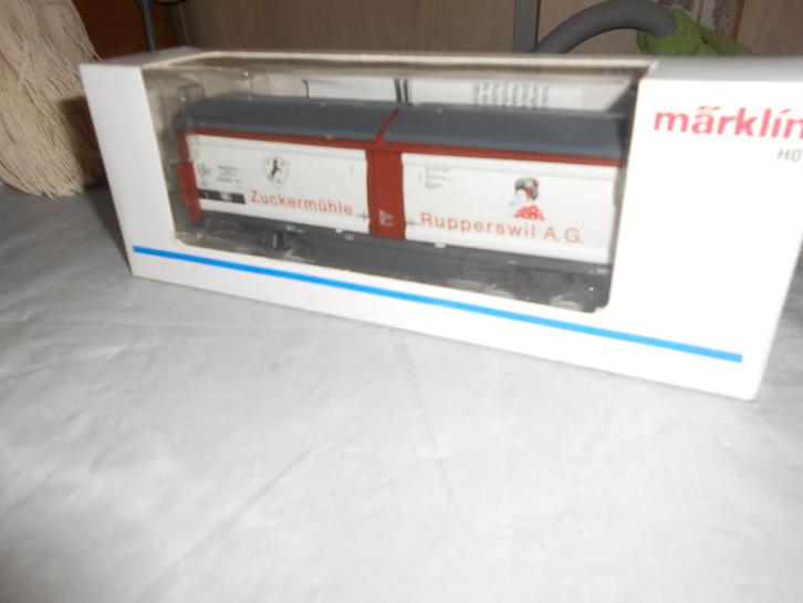 Märklin 4833 Schuifwand wagon Zwitserland Zuckermühle SBB, Hobby en Vrije tijd, Modeltreinen | H0, Nieuw, Wagon, Wisselstroom