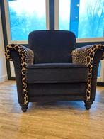 2 fauteuils met panterprint, Ophalen, Twee, Zwart, Zo goed als nieuw
