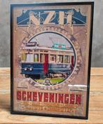 NZH SCHEVENINGEN De Blauwe Tram Poster in Lijst, Ophalen of Verzenden, Nieuw, Tram, Overige typen