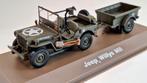 Jeep Willys MB met aanhanger, Hobby en Vrije tijd, Modelauto's | 1:43, Nieuw, Overige merken, Ophalen of Verzenden, Auto