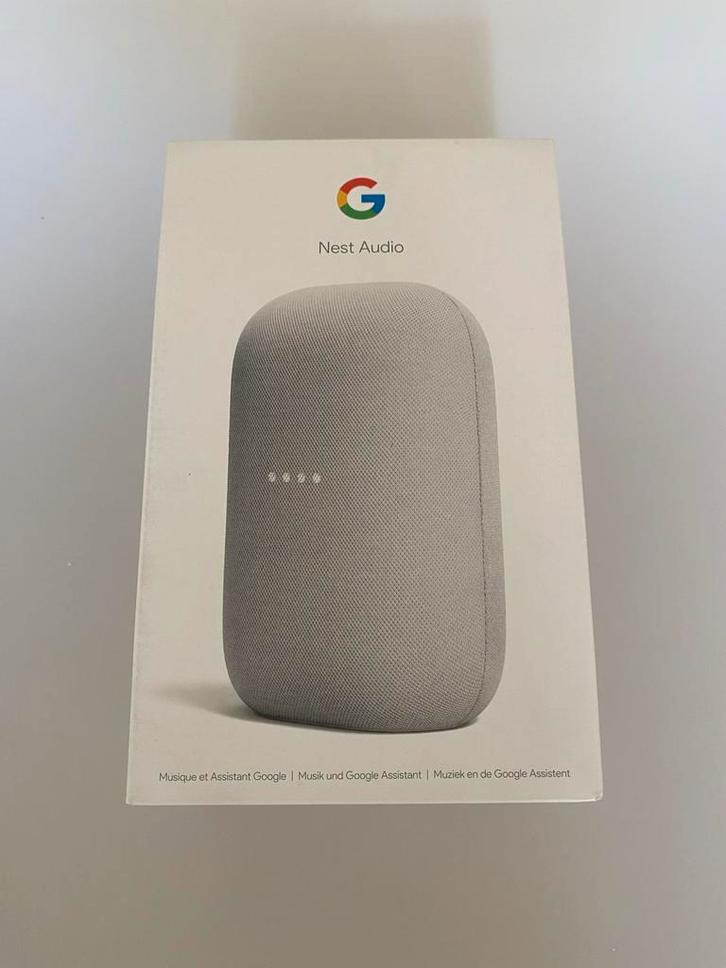 Google Nest Audio - Chalk - Slimme Speaker, Audio, Tv en Foto, Luidsprekers, Nieuw, Overige typen, Minder dan 60 watt, Overige merken