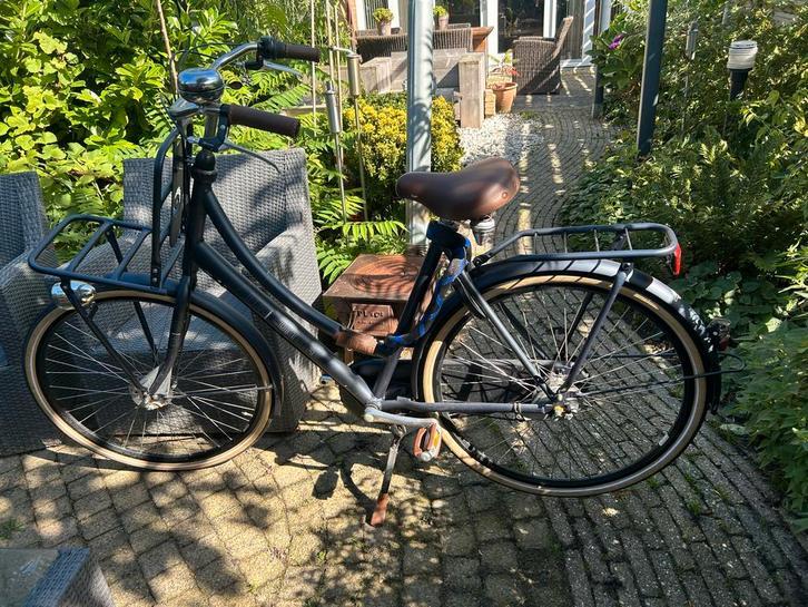 Cortina U4 Transport Damesfiets - Zwart/Bruin, Fietsen en Brommers, Fietsen | Dames | Damesfietsen, Zo goed als nieuw, Overige merken
