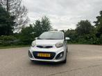 Kia Picanto 1.0 Cvvt 5-DRS 2014 Grijs, Auto's, Voorwielaandrijving, Euro 5, Stof, Zwart